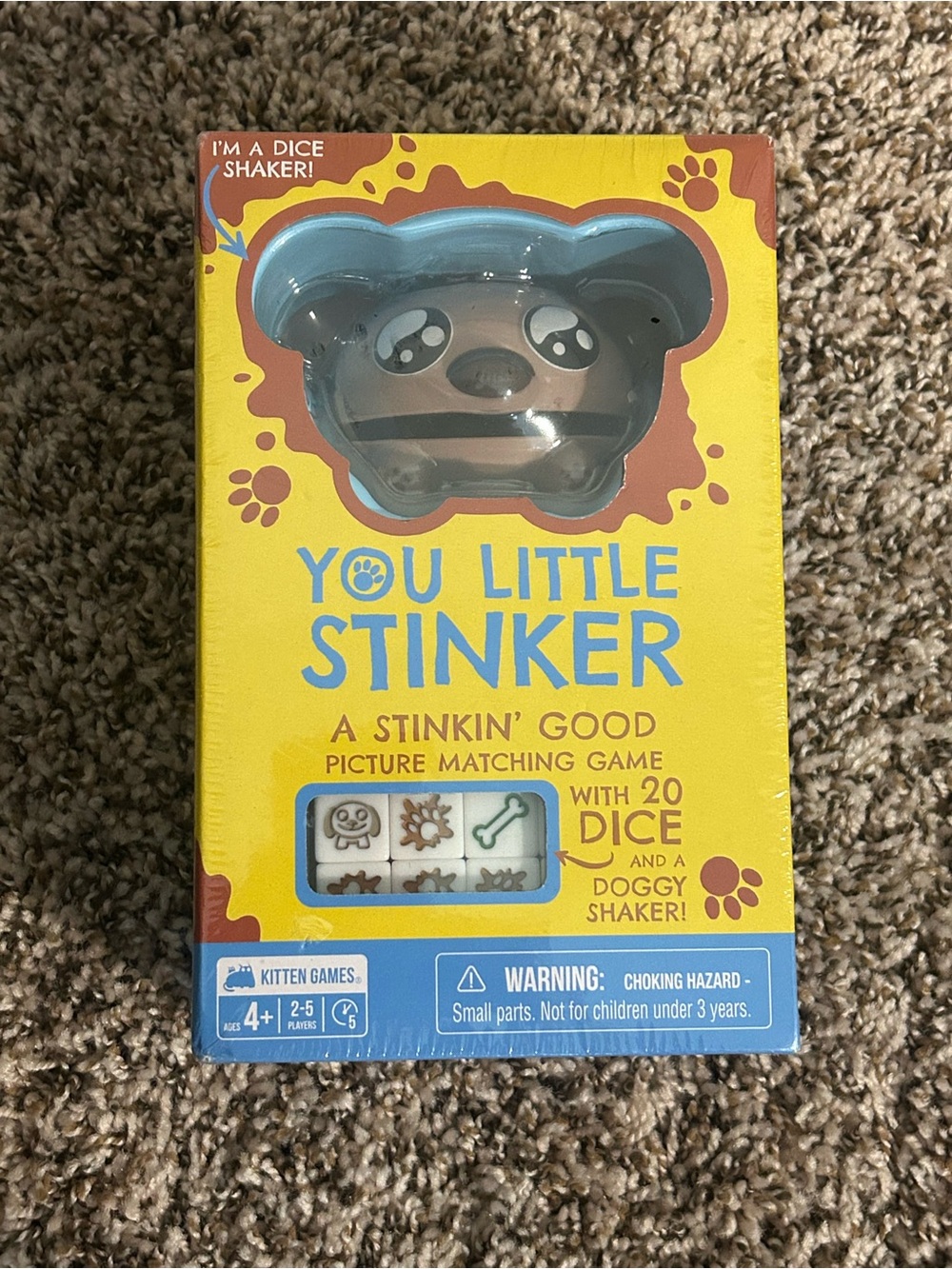 You Little Stinker Picture Matching Game with 20 Dice